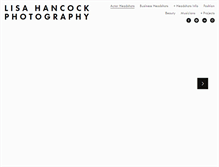 Tablet Screenshot of lisahancockphotography.com